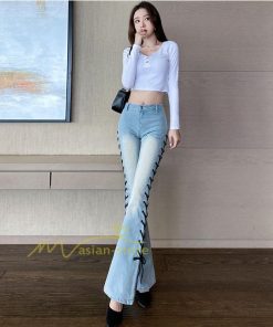 チノ・テーパード・ジョガー・スキニーパン | ブーツカット デニムパンツ レディース フレア ロング丈 カットオフ ストレッチ ハイウェスト コーデ ジーンズ 20代30代40代 スリット 脚長 美脚パンツ 新作