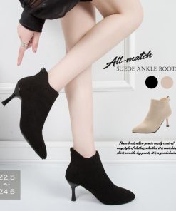 ショートブーツ | レディース 美脚 靴 ブーツ シューズ 通勤 韓国 ハイヒール OL