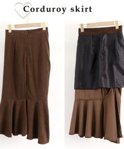 ロングスカート | マーメイドスカート秋冬 ロングスカート黒