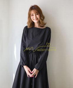 マキシ | ワンピース 秋 レディース 綿麻ワンピース ロングワンピース ウエストリボン付き 縛る 着痩せ Aラインワンピース 30代40代50代 長袖ワンピース 大人 可愛い 無地