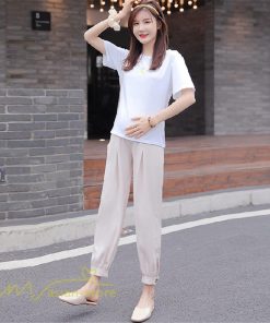 パンツ レギンス | マタニティパンツ レディース 妊婦服 テーパードパンツ 着痩せ 無地 マタニティウェア カジュアル 大きいサイズ 薄手 ウエスト調整 夏 マタニティ パンツ 春