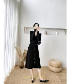 ニットワンピース | レディース ワンピース 冬 長袖 秋冬 ニット 20代 30代 40代 50代 Vネック かわいい おしゃれ 大人可愛い 着痩せ 綺麗