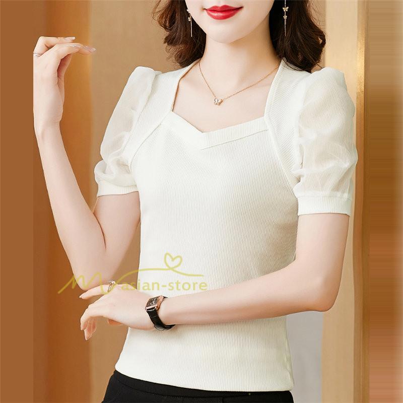 tシャツ・カットソー | Tシャツ レディース チュニック 春 夏 春夏 チュニックTシャツ トップス 20代 30代 40代 OL ママ 母 上品 ファッション カジュアル 着痩せ エレガント お出かけ