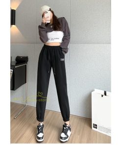 チノ・テーパード・ジョガー・スキニーパン | パンツ テーパードパンツ レディース ロング丈 秋冬コーデ スウェットパンツ カジュアル 刺繍 ロングパンツ 着痩せ ウエストゴム 大きいサイズ シンプル