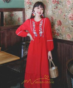 マキシ | ワンピース レディース ロング 夏秋 ゆったり 丸首 ナチュラル フレア ウィメンズ 女性用 同窓会 女子会 普段使い デート カジュアル 人気 Aライン 着やせ