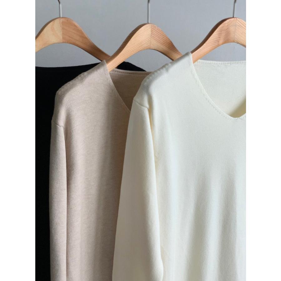 ニットワンピース | ワンピース 秋冬 ロングワンピース ミモレ丈 無地 ゆったり 体型カバー 柔らか 大人 長袖 20代30代 セーター Vネック アウター ニット 50代