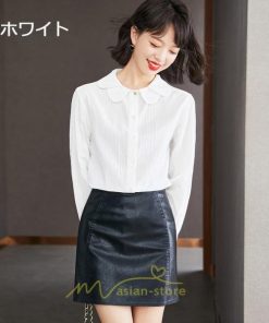 シャツ・ブラウス | ブラウス レディース オフィス 白 フォーマル 長袖 おしゃれ シャツ カジュアル 制服 レギュラー 就職活動 通勤 リクルート 高級感 面接 お仕事