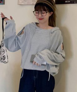 Tシャツ・カットソー | プルオーバー スウェット 薄手 肩見せ トップス トレーナー レディース パーカー カジュアル 肩出し 長袖 カットソー