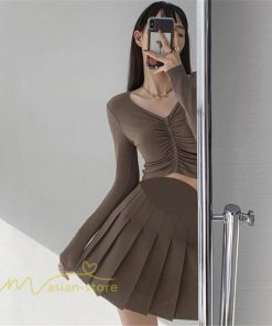 スカート | マタニティレディース ミニ夏 サマー マタニティウェア きれいめ プリーツ可愛い ママ おしゃれ 韓国風 無地 ウエスト調整 上品