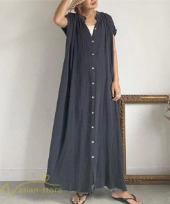マキシ | ワンピース レディース 無地 シャツワンピース カジュアル 半袖 エレガント 体型カバー ゆったり マキシ丈 フリーサイズ 夏新作 お出かけ ロングワンピース