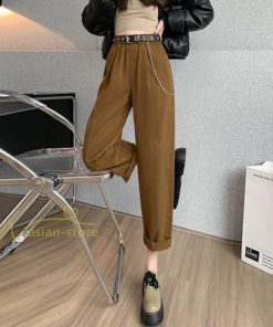 ワイドパンツ | レディース ロング丈 ストリート風 ロングパンツ シンプル 秋冬コーデ 体型カバー ウエストゴム お出かけ ポケット ハイウエスト ゆったり