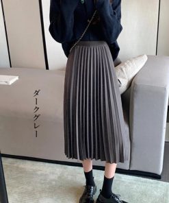ロングスカート | プリーツスカート ハイウエスト 着やせ