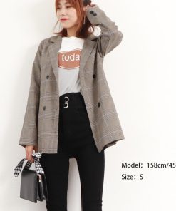 テーラードジャケット | グレンチェック ジャケット レディース秋