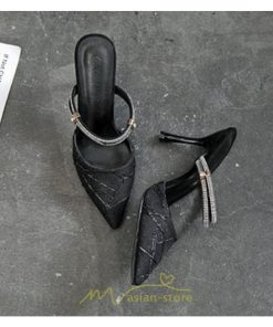 パンプス | ヒール ストラップ ピンヒール 夏 ハイヒール ストラップ 結婚式 パーティー 歩きやすい ファッション 小さいサイズ おしゃれ 幅広 大きいサイズ