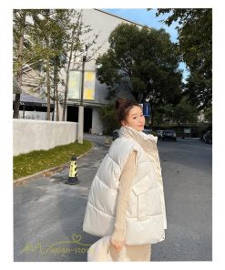 ベスト | ダウンレディース 無地 スタンドネック 中綿きれいめ シンプル 大きいサイズ ノースリーブ 韓国風 20代 50代 秋冬コーデ 40代 30代 大きいサイズ