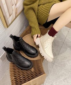 ショートブーツ | 韓国 サイドゴアブーツ ショート 暖かい