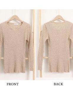 ニット・セーター | リブニットトップス レディース 大人秋服