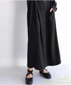 マキシ | 長袖ワンピース ロングワンピース シャツワンピース 羽織り レディース 2way パフスリーブ 大きいサイズ 秋物 送料無料 大人 ゆったり 50代60代 30代40代