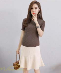 スカート | マタニティ韓国風 レディース マタニティウェア おしゃれ ゆったり 着痩せ 産前 マタニティウェア 膝丈 お出かけ 上品 サマー 夏服