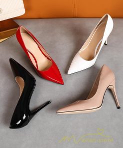 パンプス | 20.5cm~26.5cmハイヒール ポインテッドトゥ ミドルヒール 走れる ヒール レディース 結婚式 通勤 二次会 小さいサイズ 大きいサイズ