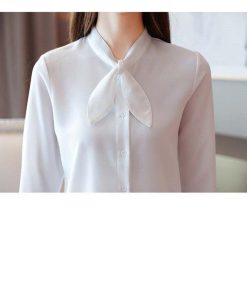 シャツ・ブラウス | シフォンシャツ ブラウス リボン レディース ビジネス フォーマル 通勤OL シンプル ファッション トレンド 大人 気質 事務服 着回し 大人 カジュアル 面接