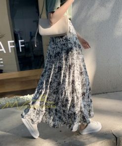 スカート | レディース シフォン フレア マキシ ロングウエストゴム マキシゆったり 普通着 お出かけ お呼ばれ カジュアル 通勤通学 リゾート