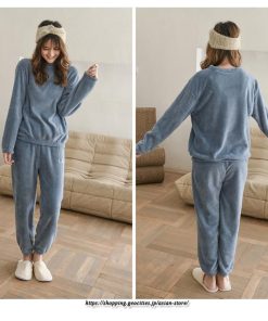 セットアップ | ルームウェアルームウェア秋冬 ボアルームウェア レディース 部屋着 パジャマスーツ ナイトウェア 暖か ナイトウェア 50代 20代 30代 40代