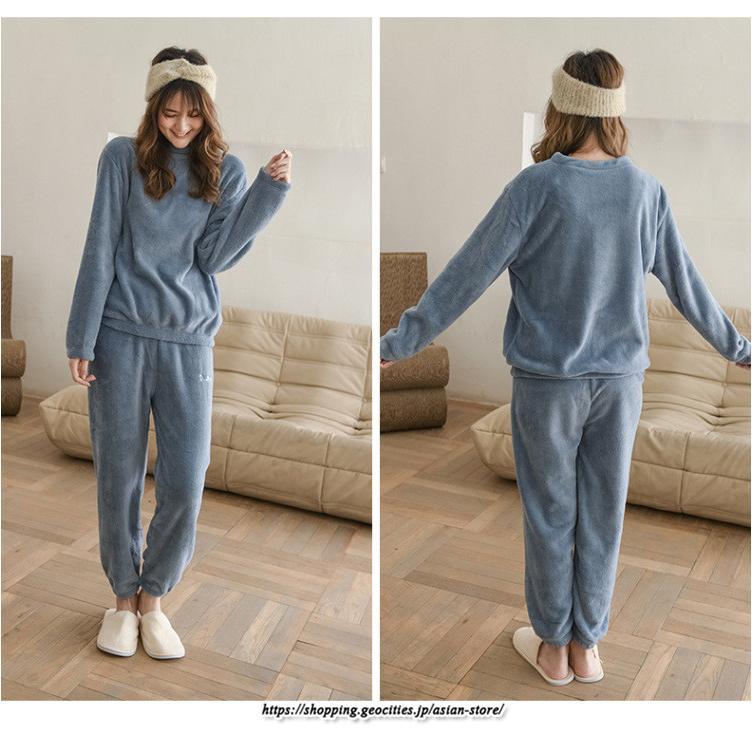 セットアップ | ルームウェアルームウェア秋冬 ボアルームウェア レディース 部屋着 パジャマスーツ ナイトウェア 暖か ナイトウェア 50代 20代 30代 40代