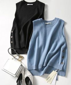 ニット・セーター | ニットベスト レディース 重ね着 上着