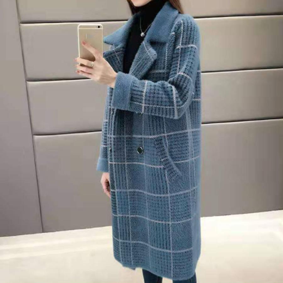 トレンチコート | グレンチェック チェスターコート 韓国