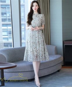 ミディアム | ワンピース レディース 着痩せ Aラインワンピース サマーワンピース 春 夏 ミディアムワンピース 上品 大きいサイズ 花柄 フレア 上品 20代 30代 半袖 40代