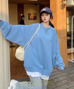 パーカー | トレーナー Tシャツ ロングT レディース トップス 切り替え 韓国 長袖 大きいサイズ おしゃれ オーバーサイズ 可愛い スウェット お出かけ ゆったり