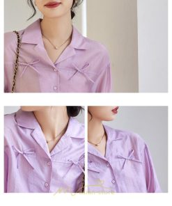 シャツ・ブラウス | ブラウス トップス レディース Vネック秋 蝶結び 可愛い トップス きれいめ フォーマル 上品 通勤 OL 20代30代40代50代 高品質 フェミニン