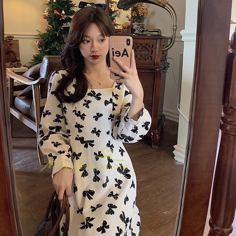 マキシ | 新作 ワンピース レディース ロング 膝丈 婦人服 無地 ロングワンピース おしゃれ 可愛い 長袖 春秋 20代30代40代 着痩せ 着回し カジュアル 夏物 お出かけ