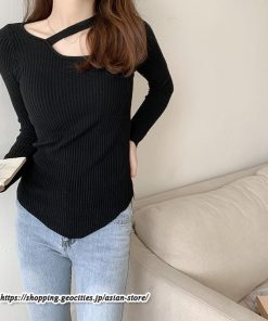 ニット・セーター | カットソー ニット レディース リブニット 長袖 秋冬 春 トップス スリム ストレッチ インナー 無地 通学通勤 着痩せ プルオーバー 長袖カットソー 長袖ニット