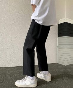 チノパン | パンツ メンズ ウエストゴム ロングパンツ 無地 シンプル カジュアルパンツ おしゃれ 夏新作 9分丈 テーパードパンツ サマーパンツ ビジネス お出かけ 仕事