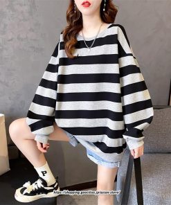 パーカー | プルオーバー レディース トレーナー 長袖 トップス 秋 冬 体型カバー ボーダー柄 50代 40代 30代 20代 裏起毛 ワイド ゆったり おしゃれ カジュアル シンプル