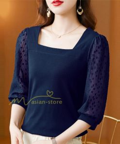 ｔシャツ・カットソー | Tシャツ レディース トップス 春夏 カットソー 半袖 五分袖 シフォンシャツ おしゃれ カジュアル シンプル コットン 夏服 綿 エレガント 着痩せ 30代40代50代