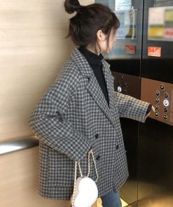 ジャケット・ブルゾン | テーラードジャケット チェック柄 コート