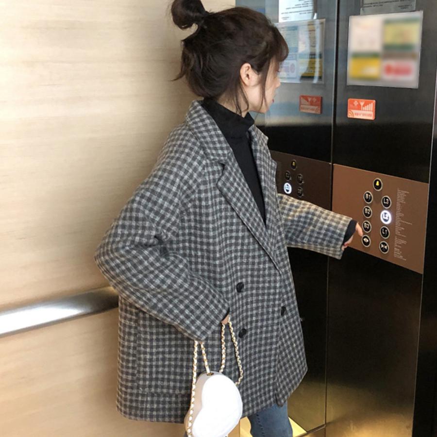 ジャケット・ブルゾン | テーラードジャケット チェック柄 コート