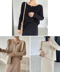 セットアップ | セットアップニット スカート レディース