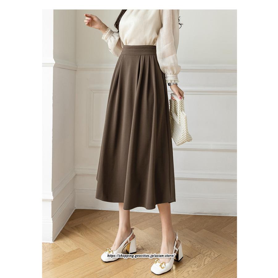 スカート | フレア ロングレディース 40代 きれいめ おしゃれ 着痩せ 秋 冬 ボトムス ロング 30代 20代 50代 暖か Aラインラシャ