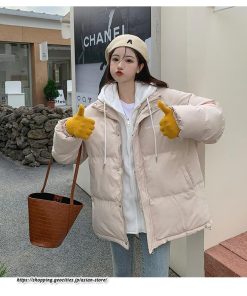 ダウンジャケット コート | フェイクレイヤードダウンジャケット 重ね着風ジャケット 中綿ジャケット アウター ダウン 防風 防寒 フード付き 秋冬コート ジップアップ レディース