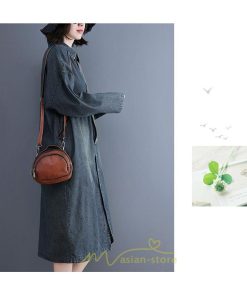 デニムワンピース | ワンピース 長袖 シャツワンピース デニムシャツ ジャケット 前開き 無地 Aラインワンピ ロングワンピ ワンピ スリム 20代30代40代 可愛い