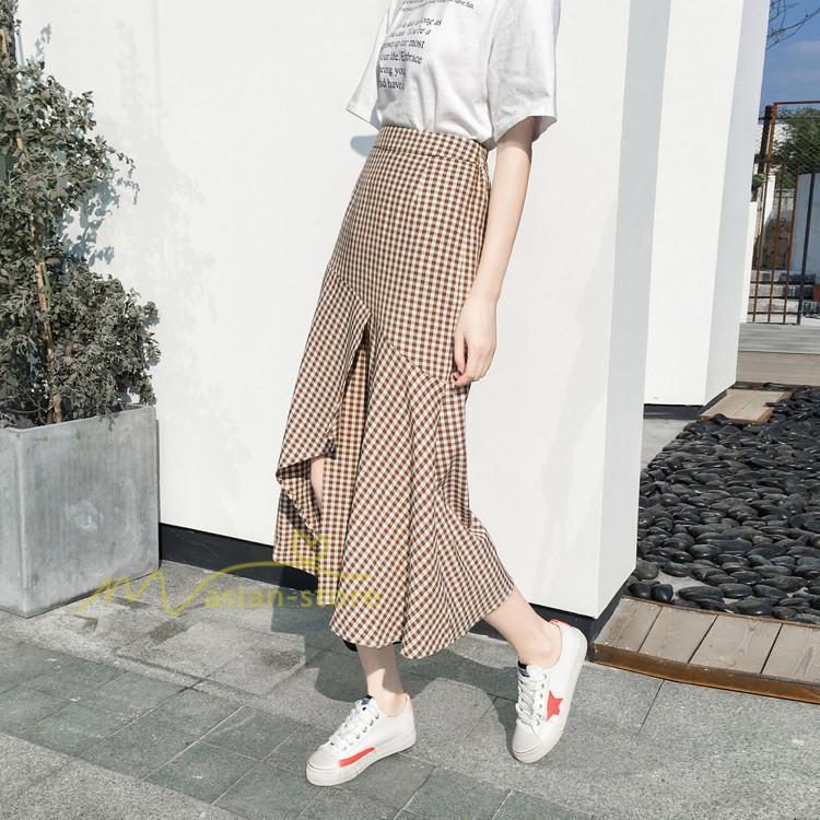 スカート | フレア ロング春物 レディース 春夏 スカート黒 ボトムス 春夏秋 新作 カジュアル 通勤通学 チェック柄 Aライン着やせ 20代30代40代