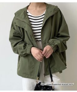 コート・ジャケット | ジャケット レディース ブルゾン ライトブルゾン アウター ライトアウター 秋物 パーカー パーカージャケット スポーティ フード付き 20代30代 カジュアル