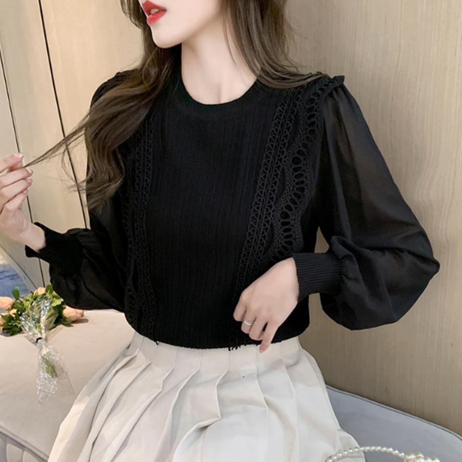 シャツ・ブラウス | ブラウストップス プルオーバー 異素材