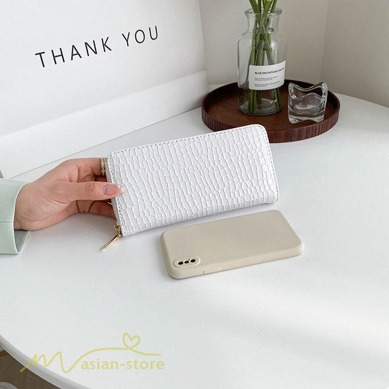 さいふ バッグ | レディース 長財布 レディース ウォレット 財布 さいふ 大容量 シンプル 緑 黒 白 プレゼント ロングウォレット 人気 使いやすい 20代 札入れ 40代 30代