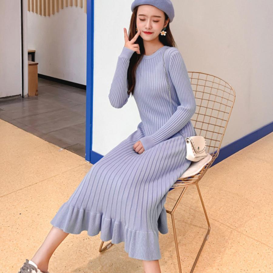 ワンピース | ニットマーメイドフリルワンピ