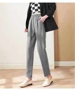 スラックス | スラックスパンツ レディース 九分丈 通勤 ストレートズボン ボトムス ビジネス おしゃれ オフィス フォーマル 美脚 ハイウエスト OL 着痩せ 就職